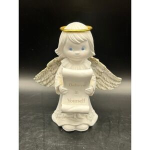 Papel‎ Gift Angel Figurine Believe In Yourself 1999 Home Decor Religious 3.75"